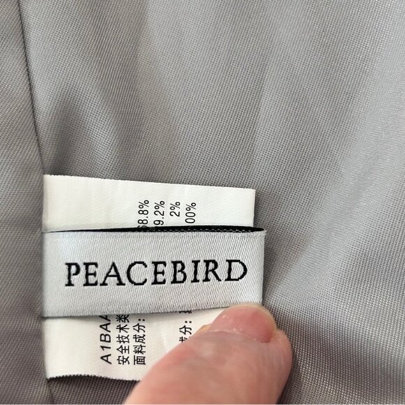 Peacebird Plaid Peaked Collar Blazer - Picture 10 of 12